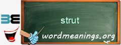 WordMeaning blackboard for strut